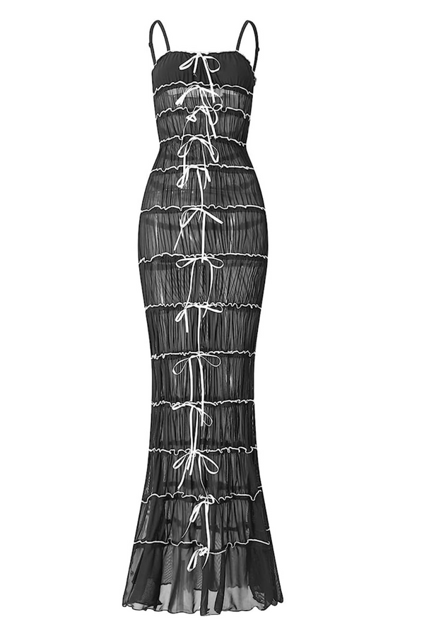 Sorrento Caribbean Lace Maxi Dress - Black