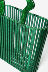 Tulum Acrylic Tote Bag - Green - naliaswim